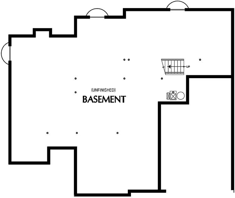 Plan 69022AM: Single Story Northwest Cottage Plan with 2-Car Garage - Floor Plan - Unfinished Basement - Cottage, Northwest