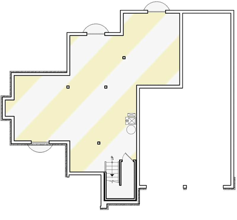 Plan 69033AM: Two Story House Plan with Two Flex Rooms - 1760 Sq t - Floor Plan - Basement - Traditional