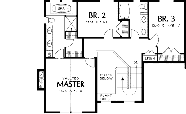 Plan 69130AM: Traditional Sloping Lot Plan with Gourmet Kitchen - Floor Plan - 2nd Floor - Northwest, Traditional
