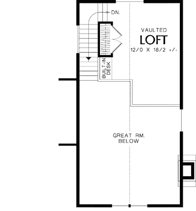 Plan 69172AM: Side Porch Entry - Floor Plan - 2nd Floor - Northwest, Shingle, Vacation