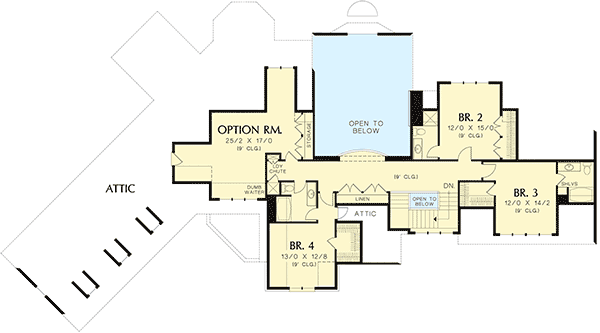 Plan 69566AM: French Country Beauty And Elegance - Floor Plan - 2nd Floor - European, French Country