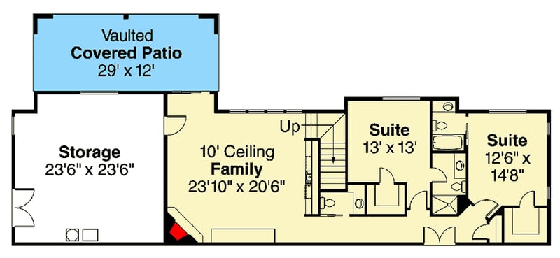 Plan 72237DA: Roomy Craftsman Bungalow - Floor Plan - Lower Level - Craftsman, Mountain, Northwest
