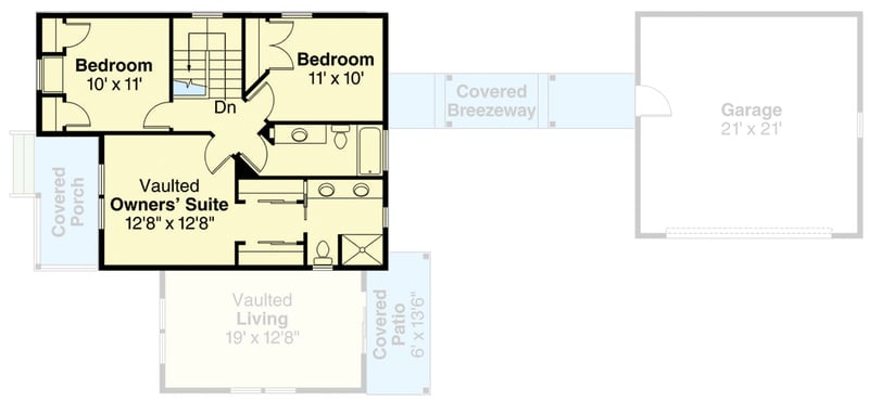 Plan 72556DA: Charming Mountain Style House Plan with Three Bedrooms and Detached Garage - Floor Plan - 2nd Floor - Country, Mountain, Northwest