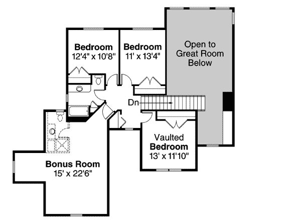 Plan 72637DA: Expansive Openness - Floor Plan - 2nd Floor - Country, Traditional