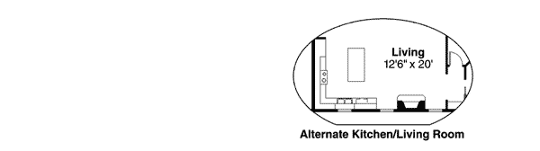 Plan 72674DA: Townhome Plan with Guest Apartment - Floor Plan - Optional - Traditional