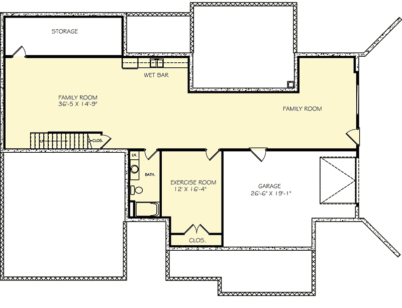 Plan 77615FB: One-Story Exclusive New American House Plan - Floor Plan - Optional Finished Lower Level - Country, Craftsman, New American, Northwest, Ranch