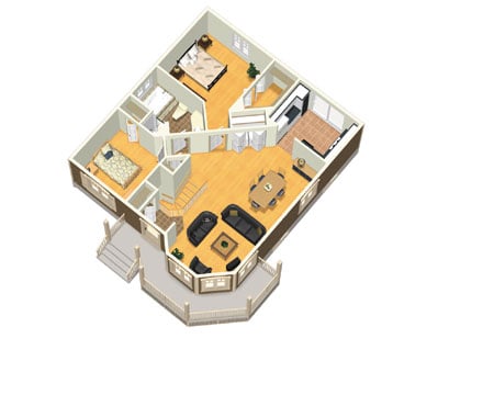 Plan 80377PM: Country-Style House Plan - Floor Plan - Main Level - Country, Victorian