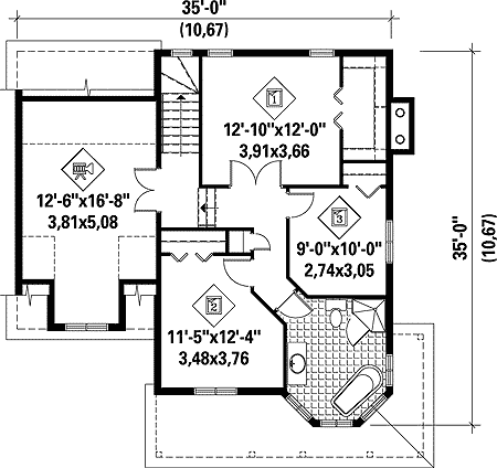 Plan 80651PM: Ideal Family Home Plan - Floor Plan - 2nd Floor - Country, Traditional