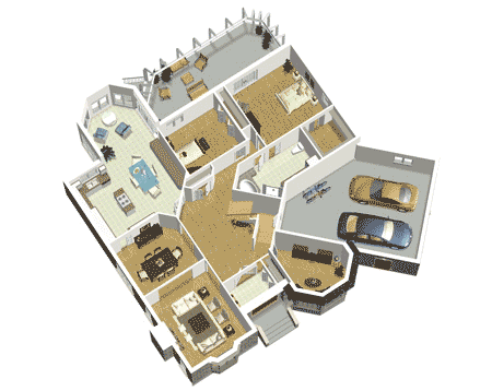 Plan 80652PM: European Elegance - Floor Plan - Main Level - European, French Country
