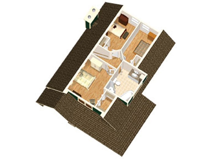 Plan 80730PM: Two-Story Craftsman Cottage - Floor Plan - Second Floor - Craftsman, Northwest
