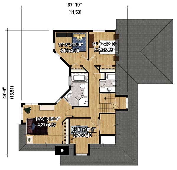 Plan 80841PM: Eye-Catching Southern House Plan - Floor Plan - 2nd Floor - Southern