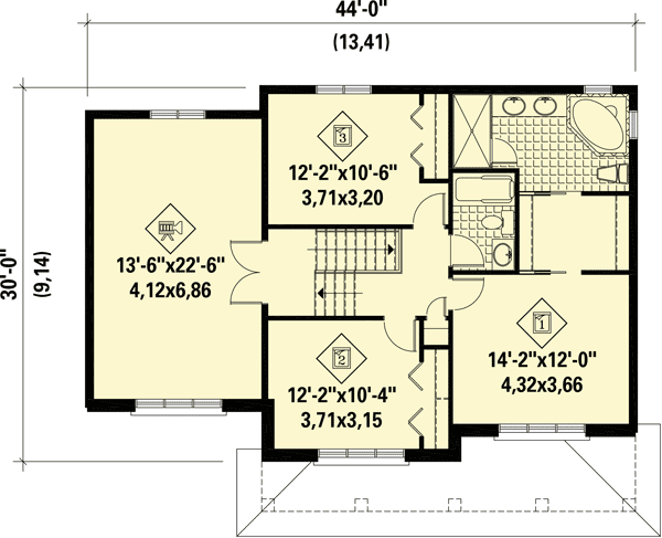 Plan 80855PM: Delightful Open Floor Plan - Floor Plan - 2nd Floor - Northwest
