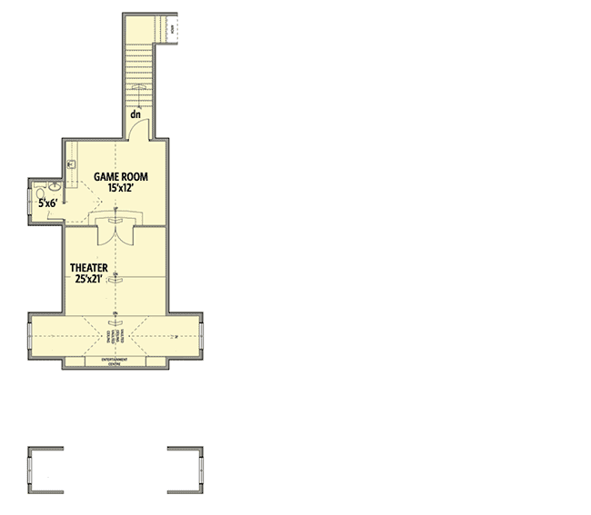 Plan 81610AB: Luxury-filled House Plan with Upstairs Game and Theater Rooms - Floor Plan - 2nd Floor - European, Northwest