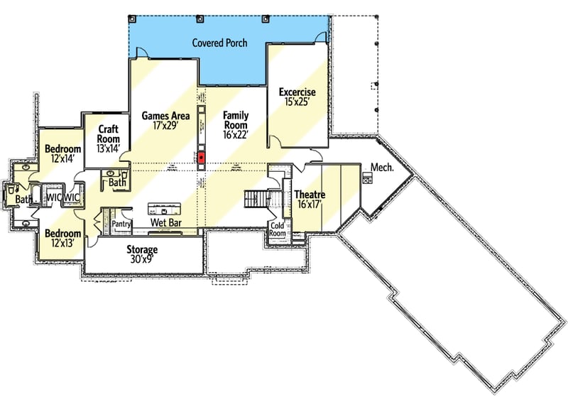 Plan 81663AB: Over-Sized Mountain House Plan - Floor Plan - Optional Lower Level - Craftsman, Mountain, Northwest, Ranch