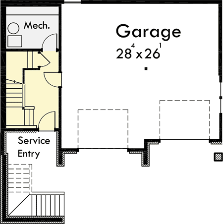 Plan 8189LB: Hillside Retreat - Floor Plan - Basement - Mountain, Northwest