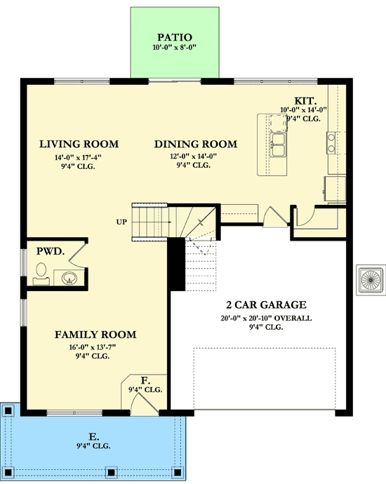 Plan 82060KA: 5 Beds With Optional Exterior - Floor Plan - Main Level - Florida-Style, Mediterranean