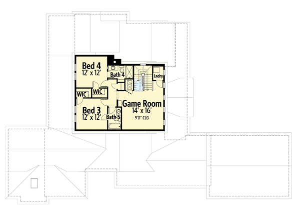 Plan 82071KA: Traditional Beauty - Floor Plan - 2nd Floor - Traditional