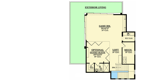 Plan 82077KA: Spacious and Luxurious Floor Plan - Floor Plan - 2nd Floor - European, Florida-Style, Mediterranean