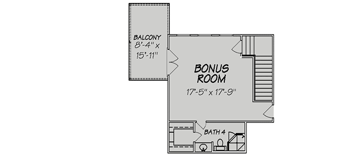 Plan 83806JW: French Country House Plan with Bonus Room - Floor Plan - Bonus - European, French Country