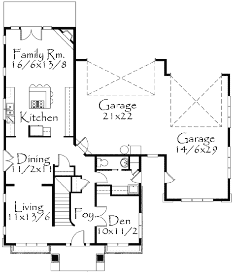 Plan 85014MS: Prairie Style House Plan - Floor Plan - Main Level - Contemporary, Prairie