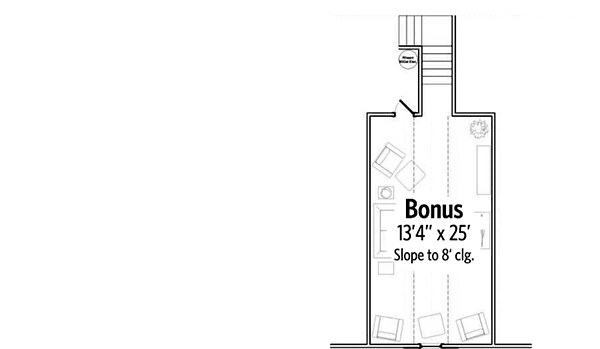 Plan 86274HH: Comfortable Country House Plan - Floor Plan - Bonus - Country, Traditional
