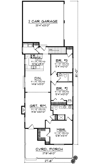 Plan 89773AH: Traditional Charm - Floor Plan - Main Level - Cottage, Country