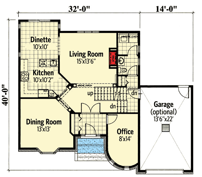 Plan 90125PD: European Stone Castle - Floor Plan - Main Level - European, Traditional