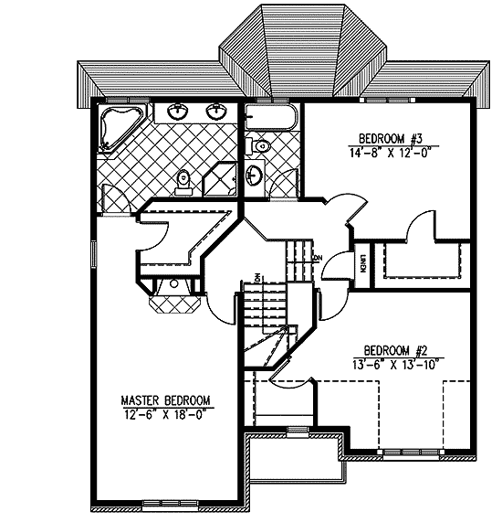 Plan 90157PD: Split Level Home Plan with Options - Floor Plan - 2nd Floor