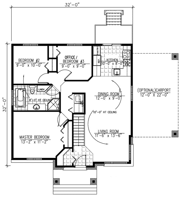 Plan 90166PD: Attractive Contemporary Home Plan - Floor Plan - Main Level - Contemporary, Northwest