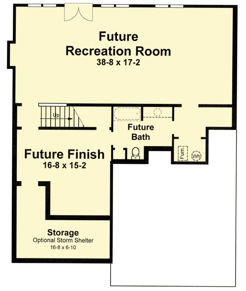 Plan 92014VS: Cozy Nooks - Floor Plan - Basement - Cottage, Country, Craftsman