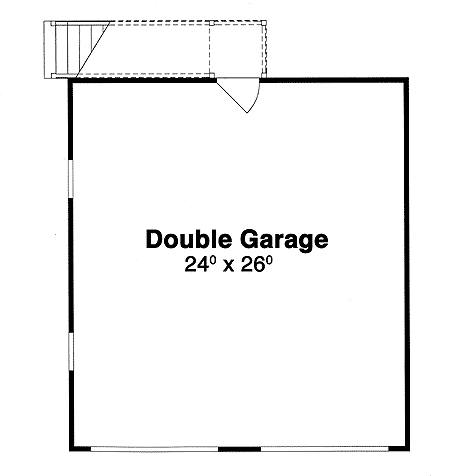 Plan 92049VS: Stately Two Car Garage - Floor Plan - Main Level - Country