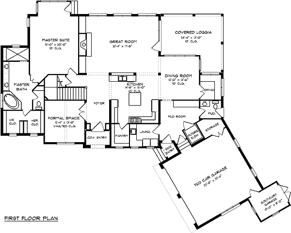 Plan 9367EL: Old World Charm - Floor Plan - Main Level - European