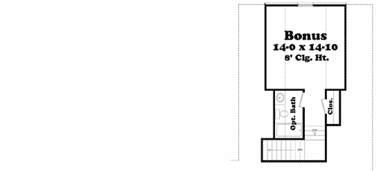 Plan 11748HZ: Everything You Could Ask For - Floor Plan - Bonus - Acadian, European, French Country, Louisiana-Style, Southern