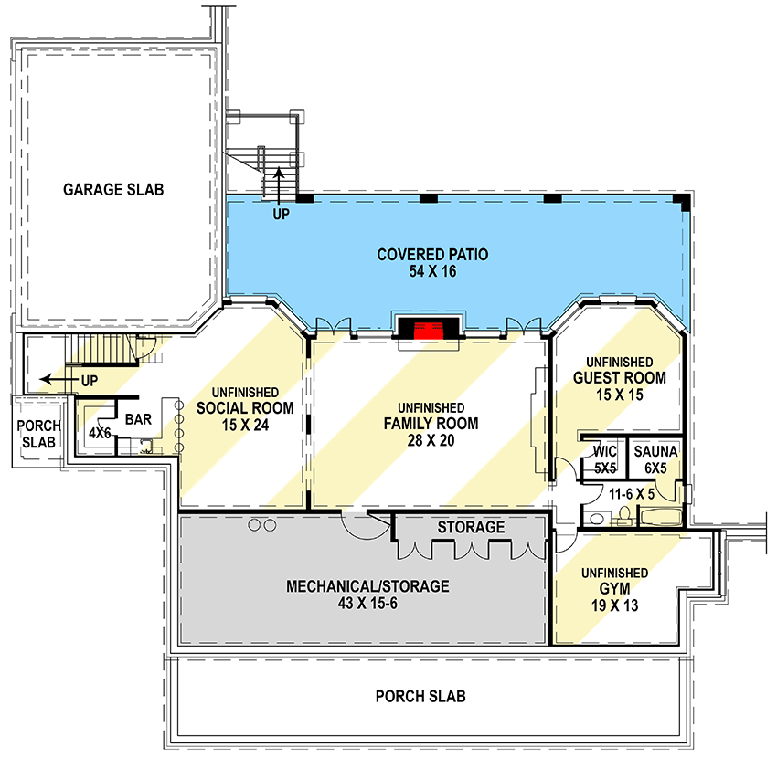 Plan 12027JL: Country Home Plan Master on Main - Floor Plan - Optional Lower Level - Country, Southern