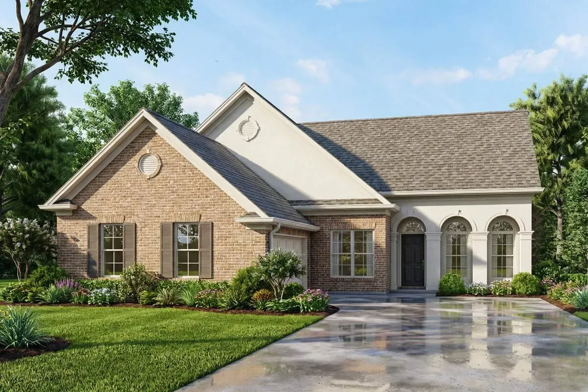 Charming 3-Bedroom Ranch House Plan with 1464 Sq Ft of Living Space