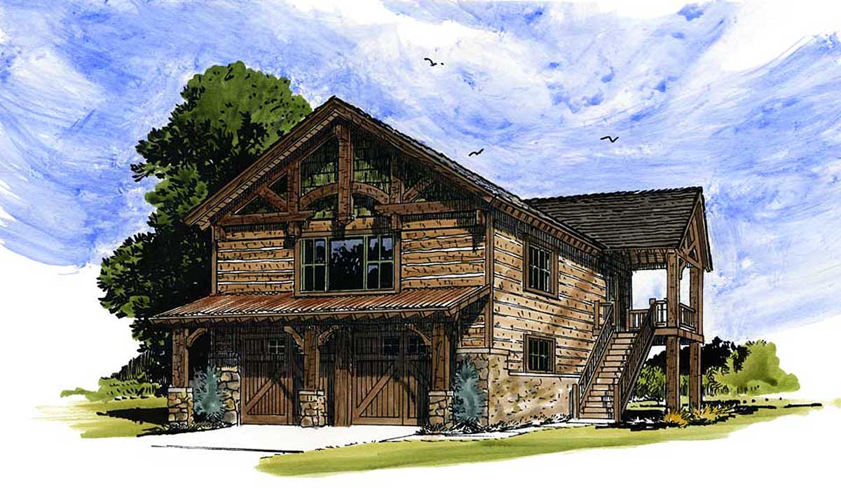 Small Rustic House Plans With Garage