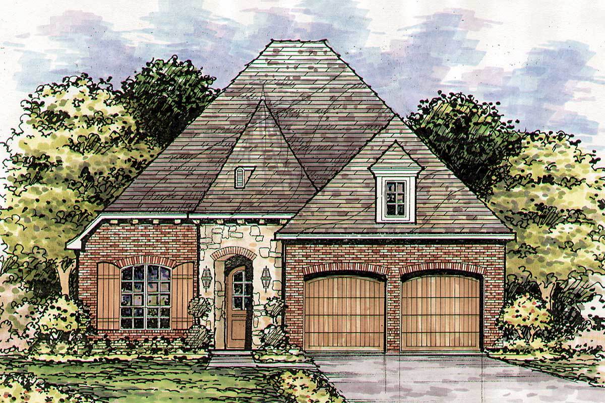 Narrow Lot European Home Plan 15418hn Architectural Designs House Plans