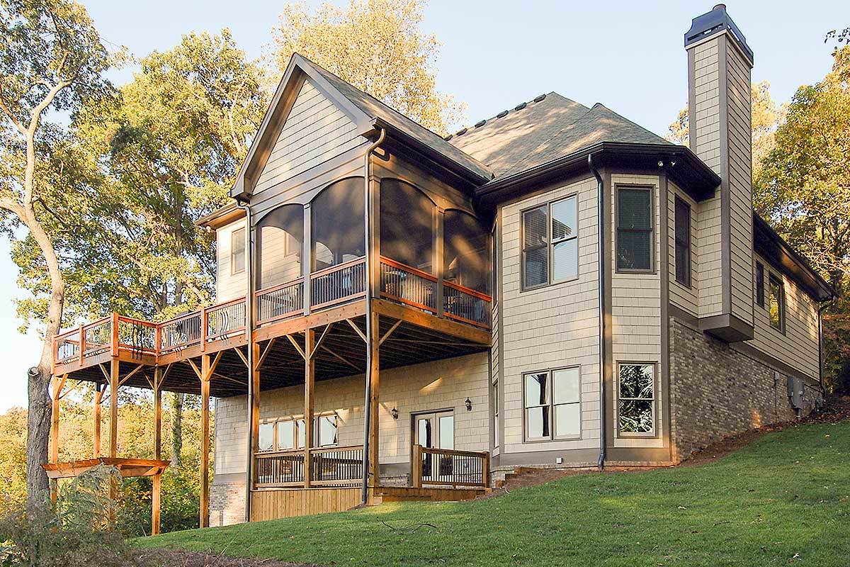 Soaring Outdoor Living Space - 15618GE | Architectural Designs - House ...