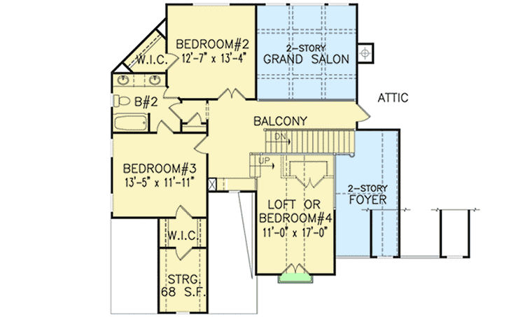 Plan 15649GE: Rustic Beauty - Floor Plan - 2nd Floor - Craftsman, Mountain, Northwest, Rustic