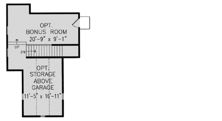 Plan 15852GE: 3-Bed House Plan with Optional Second Floor - Floor Plan - Bonus - Country, Traditional