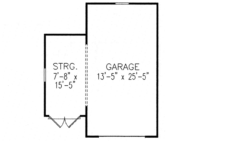 Plan 15898GE: Rustic Getaway - Floor Plan - Detached Garage - Cottage, Mountain, Rustic, Vacation