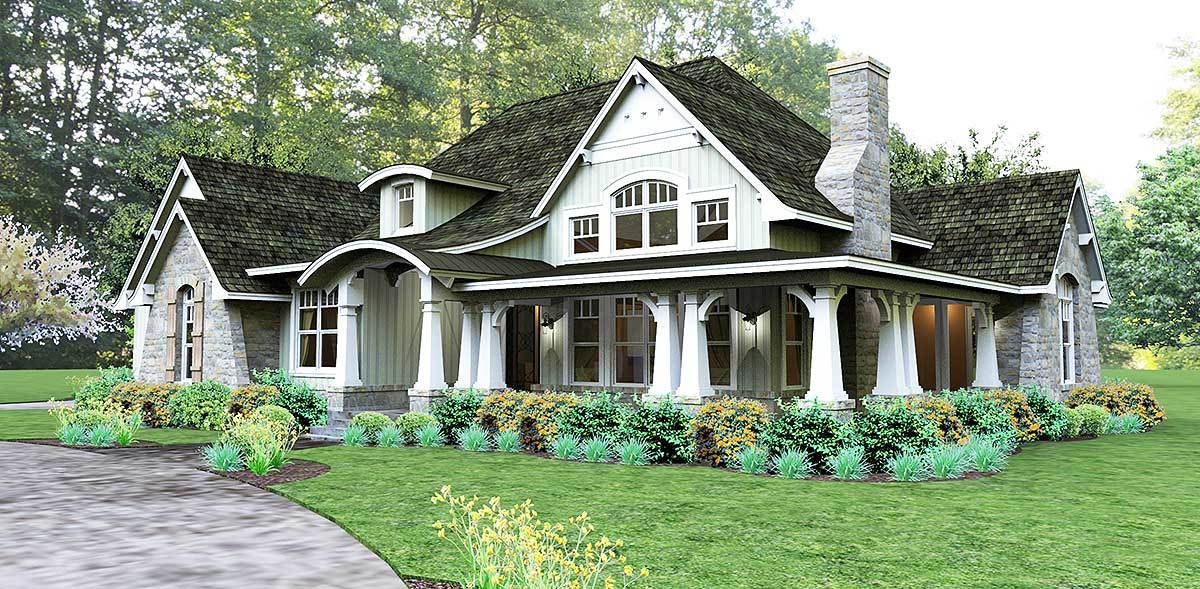 Cozy 3 Bed Cottage With Bonus - 16862WG | Architectural Designs - House ...
