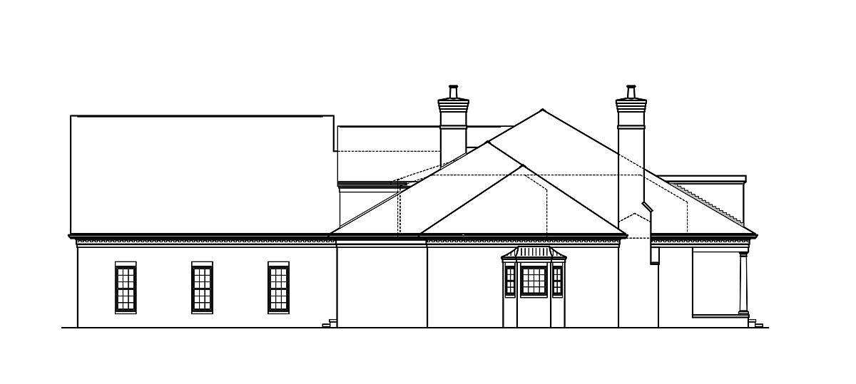 Southern Country Style House Plan - 17690LV | Architectural Designs ...