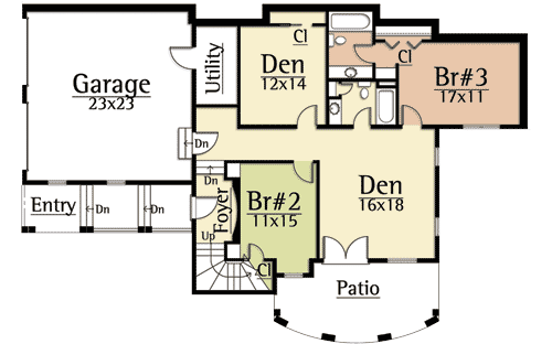 Plan 18816CK: Spacious Mountain Home Plan - Floor Plan - Basement - Craftsman, Mountain, Rustic, Vacation