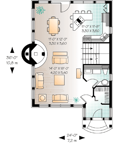 1484 Sq Ft 3 Bedrooms 1 5 Bathrooms House Plan dr Architectural Designs House Plans