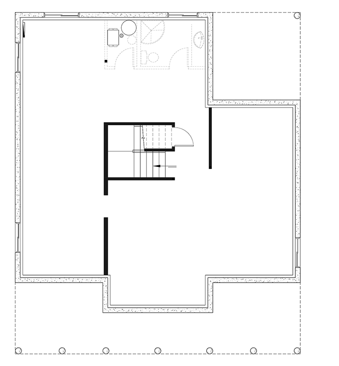 Plan 21626DR: Southern Farmhouse House Plan with 2 Bedrooms and Loft - Floor Plan - Unfinished Basement - Country, Farmhouse, Southern