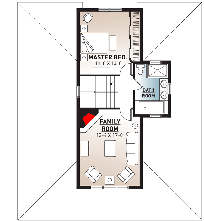 Plan 21626DR: Light-Filled Home - Floor Plan - 2nd Floor - Country, Farmhouse, Southern
