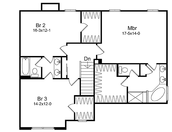 Plan 22011SL: Welcome Home! - Floor Plan - 2nd Floor - Traditional