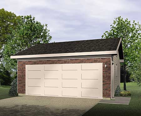 Plan 22066SL: Drive-Through Garage
