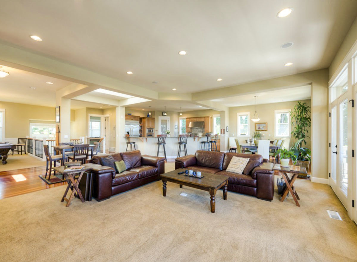 Full Finished Basement with Home Theatre - 23127JD | Architectural ...